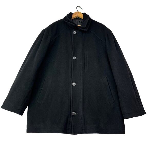 Lauren Ralph Lauren Blazer Coat Men 44R Cashmere Wool Blend Double Collar Button - Picture 1 of 16